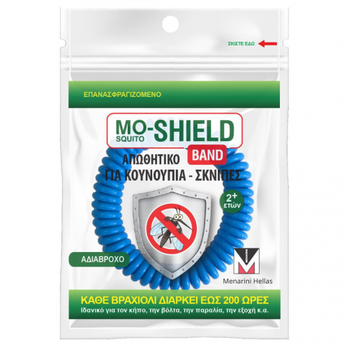 Mo-Shield Band - Blue Αντικουνουπικό Βραχιόλι 1 τεμάχιο